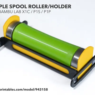 Con Lăn/Giá Đỡ Cuộn Dây Đơn Giản Cho Bambu Lab X1C / P1S / P1P
