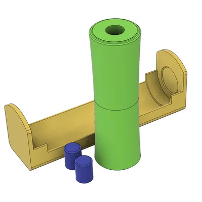 Con Lăn/Giá Đỡ Cuộn Dây Đơn Giản Cho Bambu Lab X1C / P1S / P1P