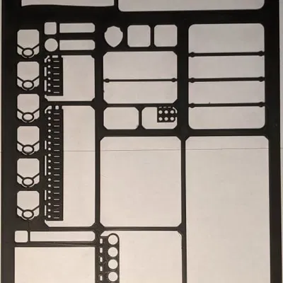 Khuôn Vẽ Bảng Nhân Vật D&D