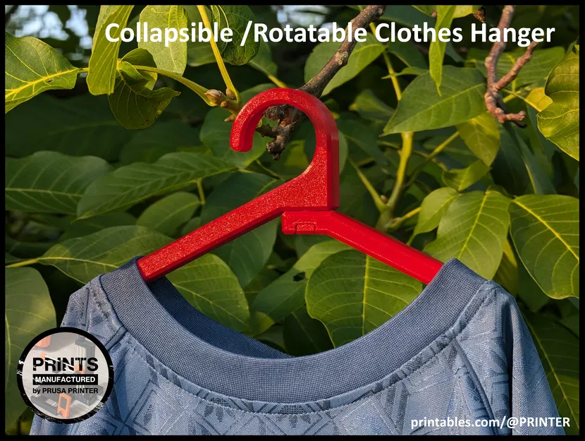 Móc Treo Quần Áo Gấp Gọn / Xoay Được (In Liền) - Image 1