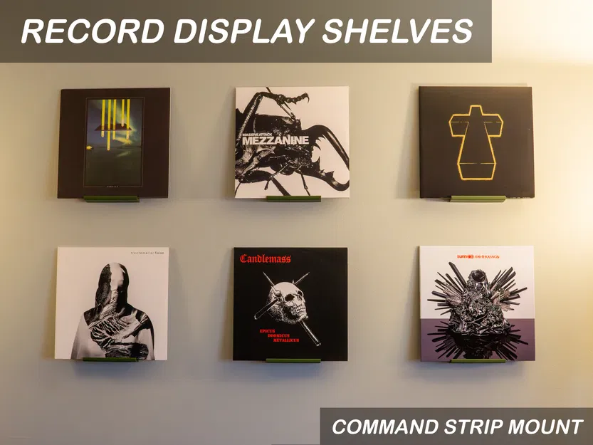 Kệ Trưng Bày Đĩa Nhạc Vinyl (Gắn Bằng Miếng Dán Command) - Image 1