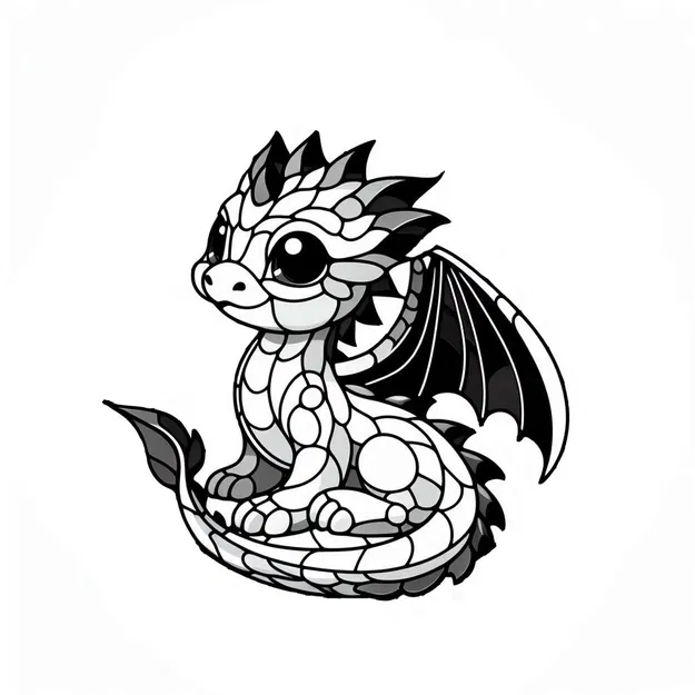 Trang trí bánh kem: Song long cho cặp song sinh (ba màu) - Image 2