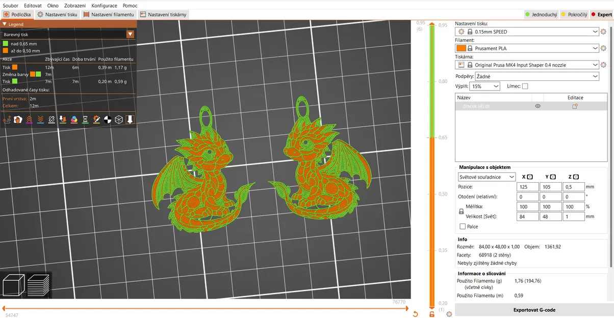 Trang trí bánh kem: Song long cho cặp song sinh (ba màu) - Image 7