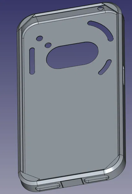 Ốp lưng Nothing Phone 2a (remix) có file STEP và FreeCAD - Image 1