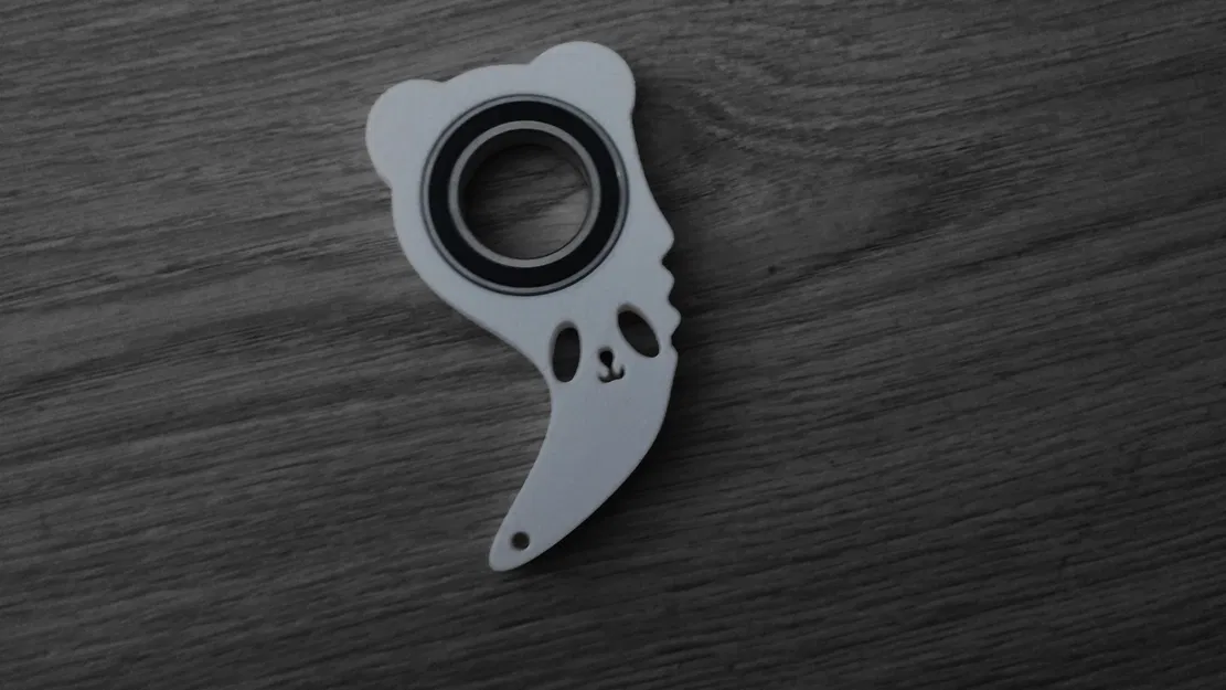 Móc khóa Panda Spinner Keyrambit - Image 3