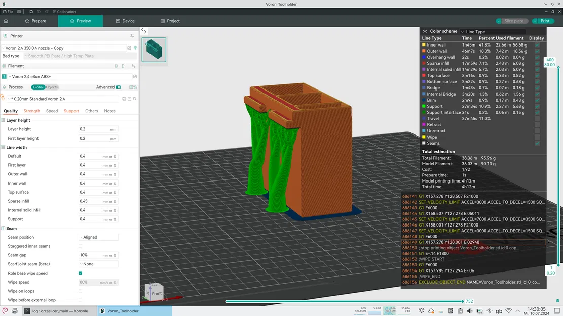 Giá Đỡ Dụng Cụ Gắn Bên Hông Cho Máy Voron - Image 2
