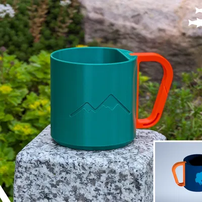 Cốc có móc carabiner với nhiều hình ảnh