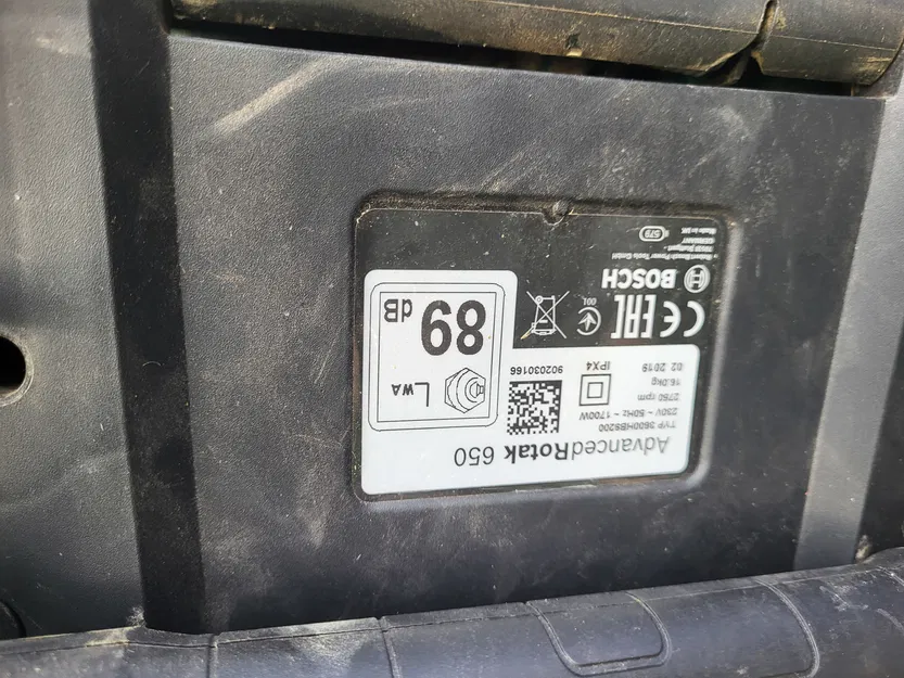 Nút Chỉnh Độ Cao Máy Cắt Cỏ Bosch Advanced Rotak 650 - Image 7