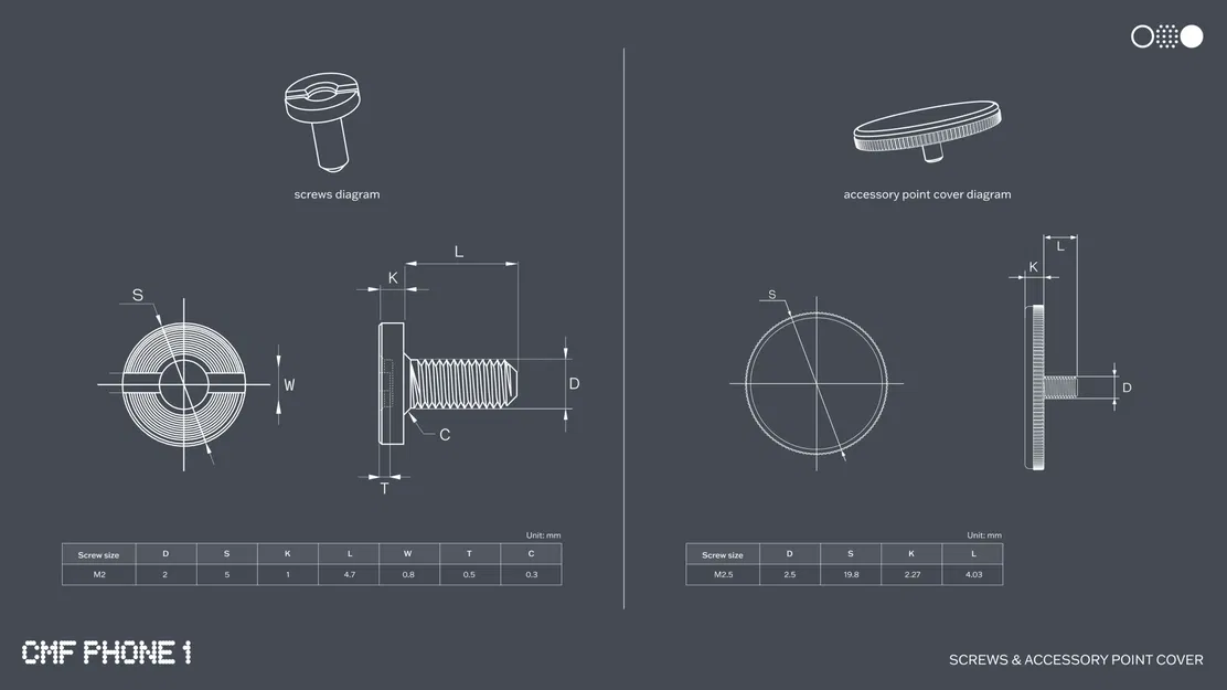 CMF Phone 1 - Ốc Vít và Ốp Lưng Chính Hãng - Image 3