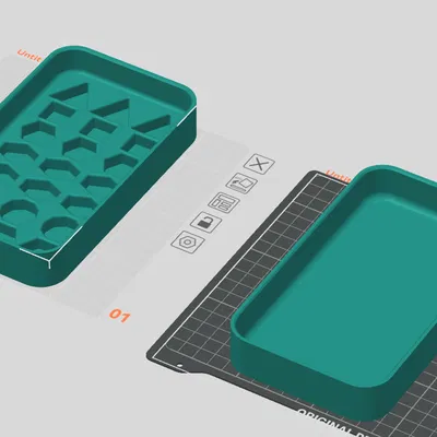 Khay Xúc Xắc Xếp Chồng Có Khay Lăn