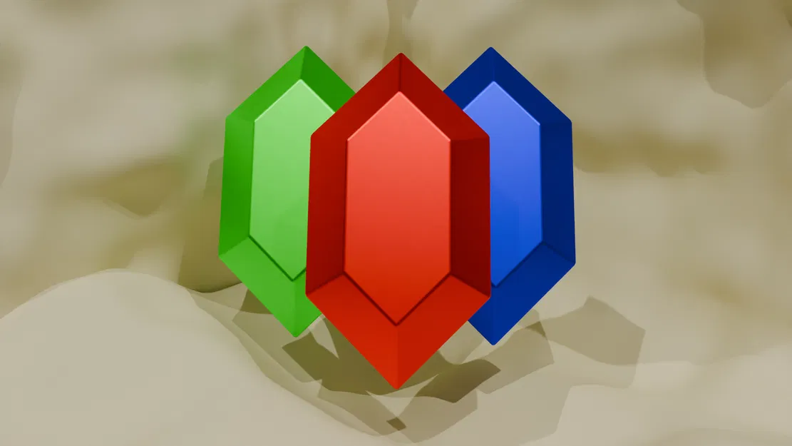 Zelda Breath of the Wild Rupee - Kiểu Vát Cạnh Mới - Image 1