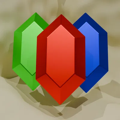 Zelda Breath of the Wild Rupee - Kiểu Vát Cạnh Mới