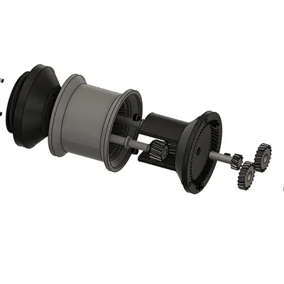 Hệ thống câu cá CastFlex có bánh răng