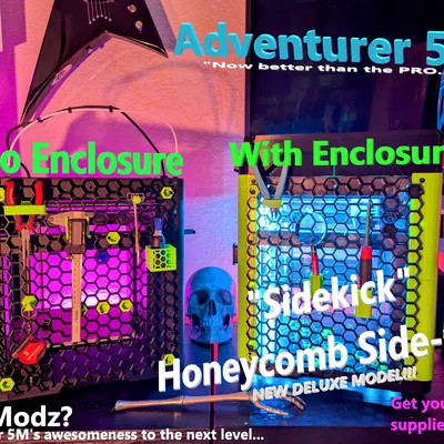 Tấm che cạnh Honeycomb/Hexagon/Hex kích thước đầy đủ cho Flashforge Adventurer 5M