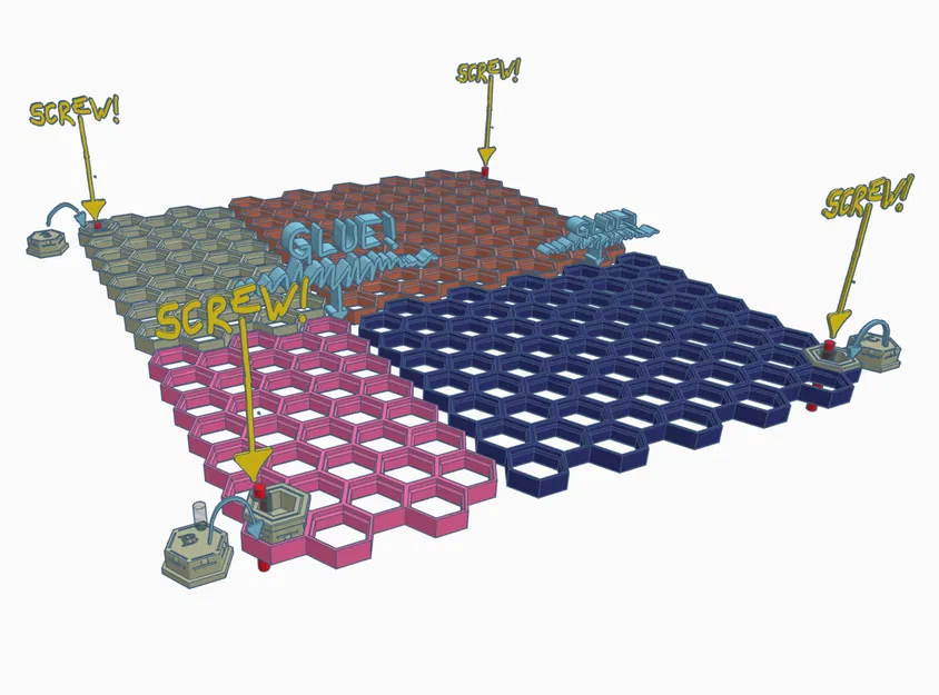 Tấm che cạnh Honeycomb/Hexagon/Hex kích thước đầy đủ cho Flashforge Adventurer 5M - Image 6
