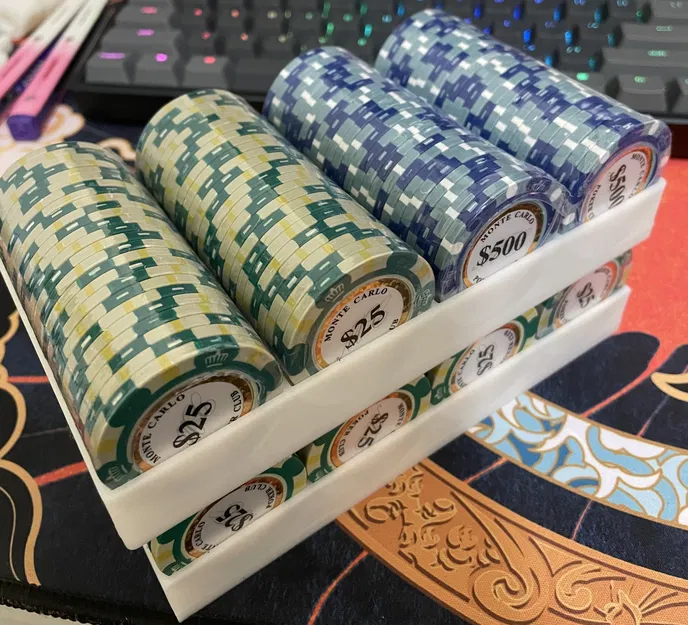 Khay Đựng Chip Poker (Xếp chồng, 4 x 25 chip) - Image 1