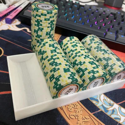 Khay Đựng Chip Poker (Xếp chồng, 4 x 25 chip)