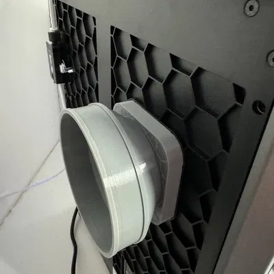 Adapter Ống Thông Gió 4 inch cho Creality K1 & K1C - Phễu Ngắn