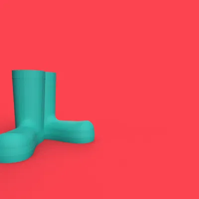 Giá Đỡ Bàn Chải Hình Ủng Đi Mưa Welly