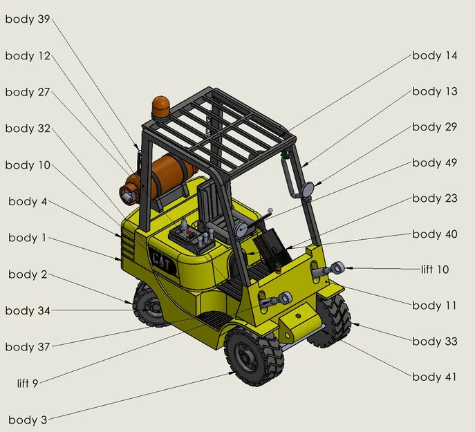 Mô Hình Xe Nâng CAT - Image 5