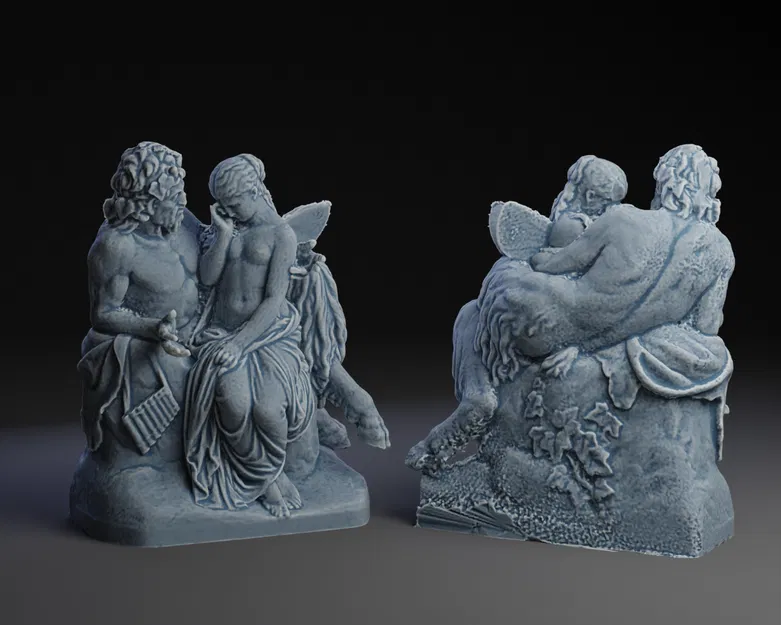 Mô hình 3D Satyr và Thiên thần/Tiên nữ - Image 1