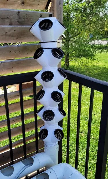 Tháp Thủy Canh 3D Xếp Chồng 4 Lỗ - Image 2