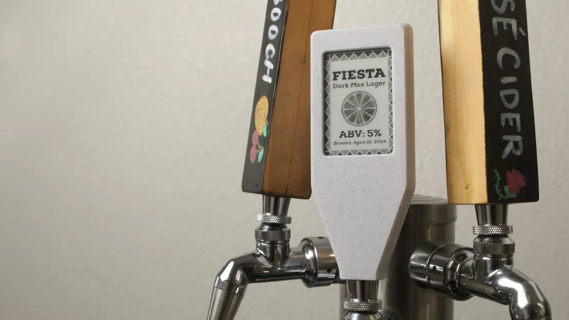 Tay Cầm Vòi Bia Màn Hình E Ink NFC Thụ Động - Bản Ngắn - Image 1