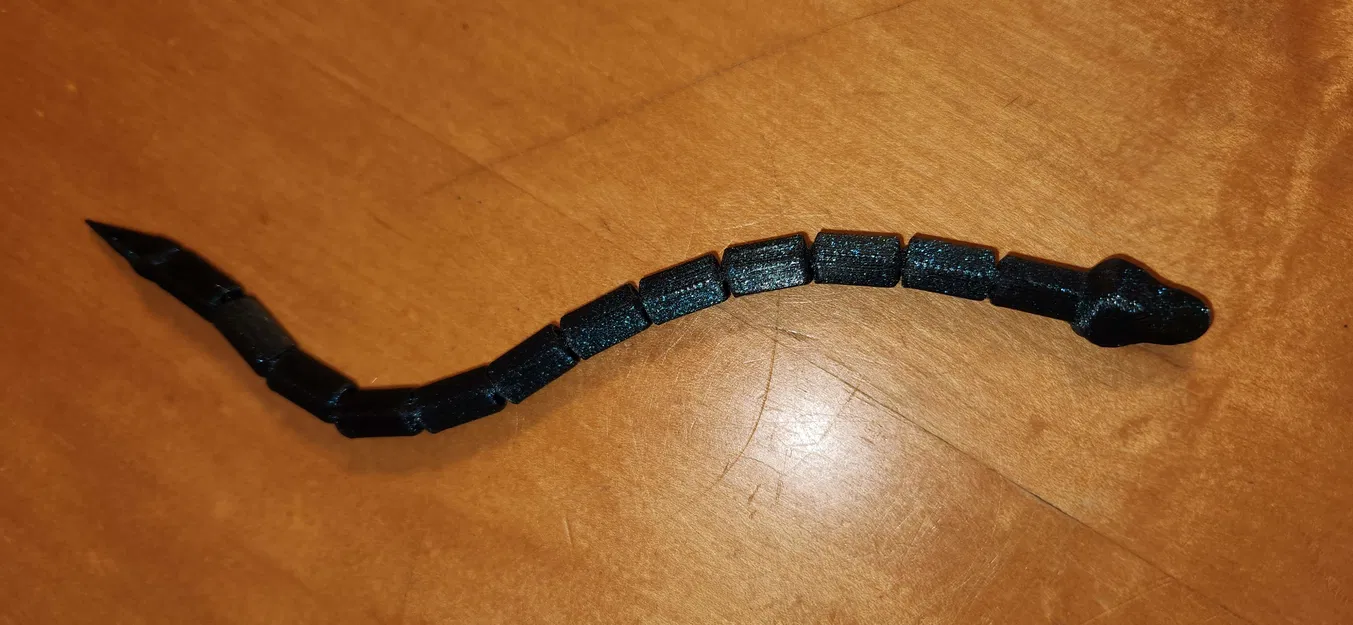 Rắn Con Uốn Dẻo (Flexi-snake) - In Nhanh Không Cần Hỗ Trợ - Image 1