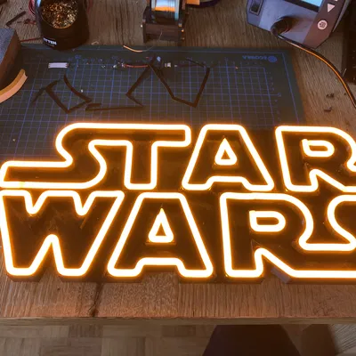 Logo Star Wars với dải đèn LED neon