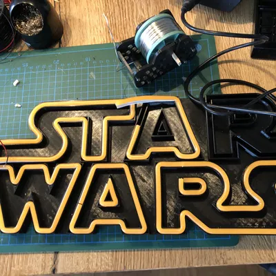 Logo Star Wars với dải đèn LED neon