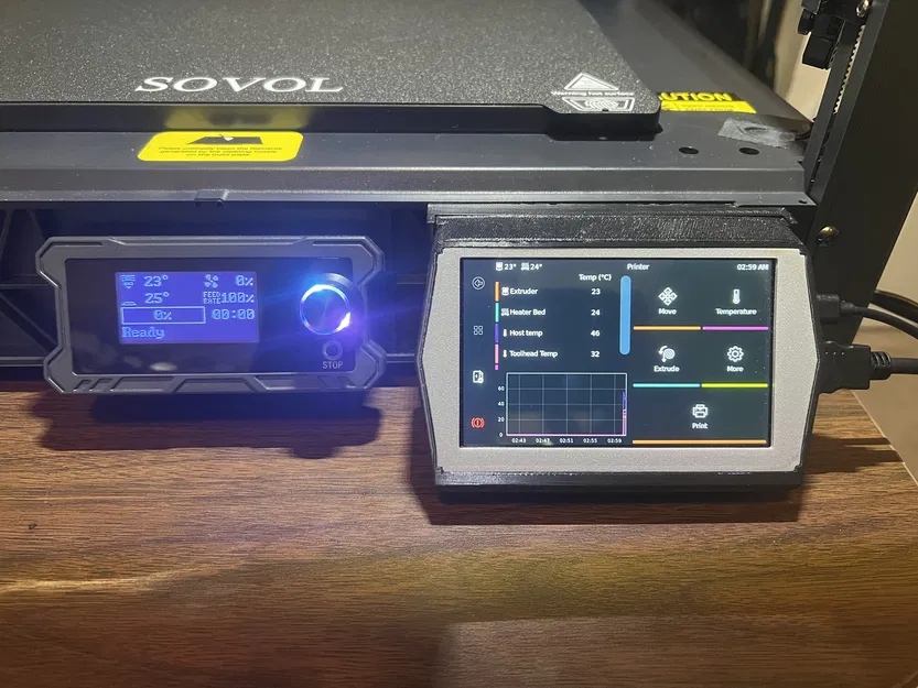 Giá đỡ màn hình HDMI5 cạnh nhau cho Sovol SV08 - Image 1