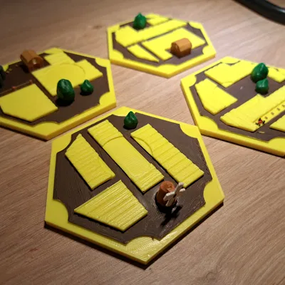 Các Mảnh Catan: Lúa Mì/Sa Mạc và Cảng