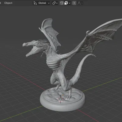 Rồng Ngân Hàng Gringotts trong Harry Potter - Mô hình 3D