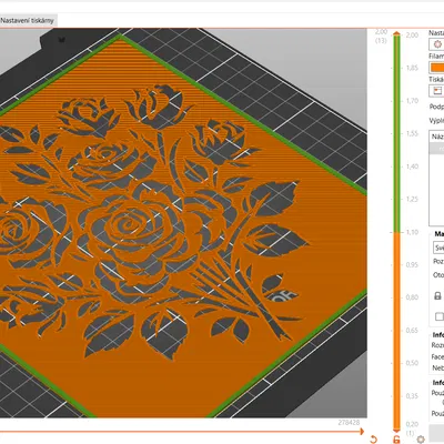 Khuôn vẽ: Hoa hồng 1