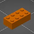 Mô hình Khối Lego 2x4 - Thumbnail 1