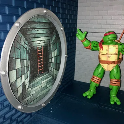 Mô hình Bể Phốt Ninja Rùa Tí hon Phiên bản IKEA Billy 40cm