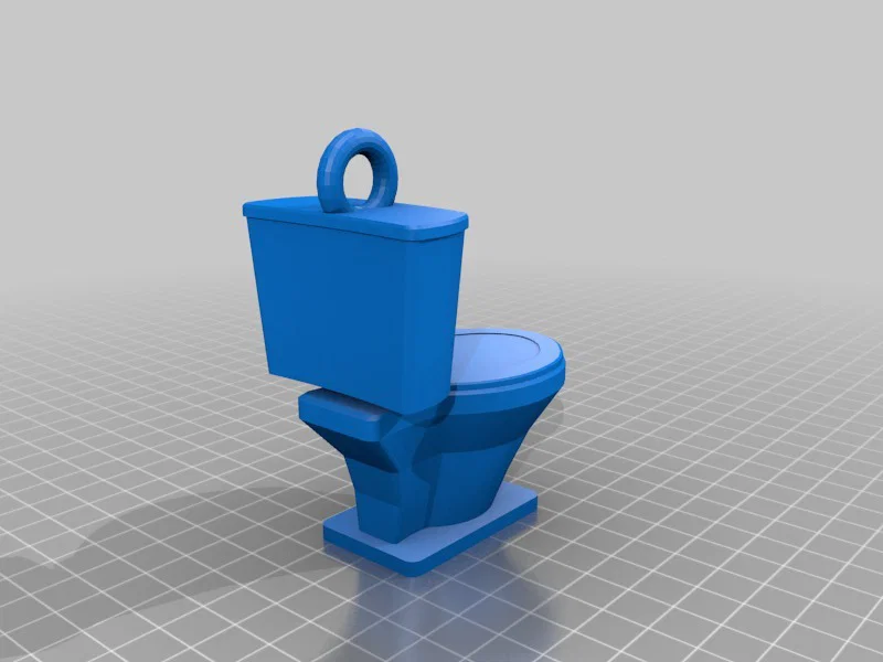 Móc Khóa Hình Bồn Cầu - Image 1