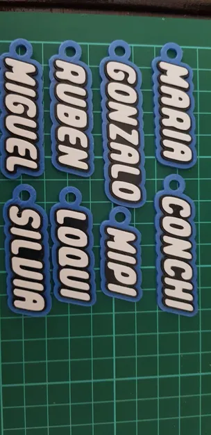 Móc khóa tên Aire, Alla, Alma, Andros, Anton, Avril, Conchi, Dante, Gini, Gonzalo... - Image 1