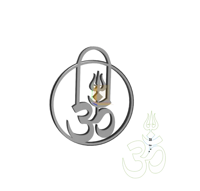 Mô Hình Om, Trishul và Lingam In 3D - Image 1