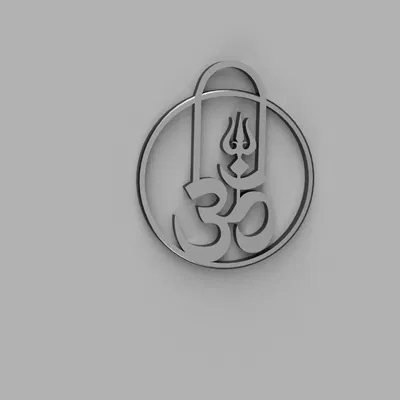 Mô Hình Om, Trishul và Lingam In 3D