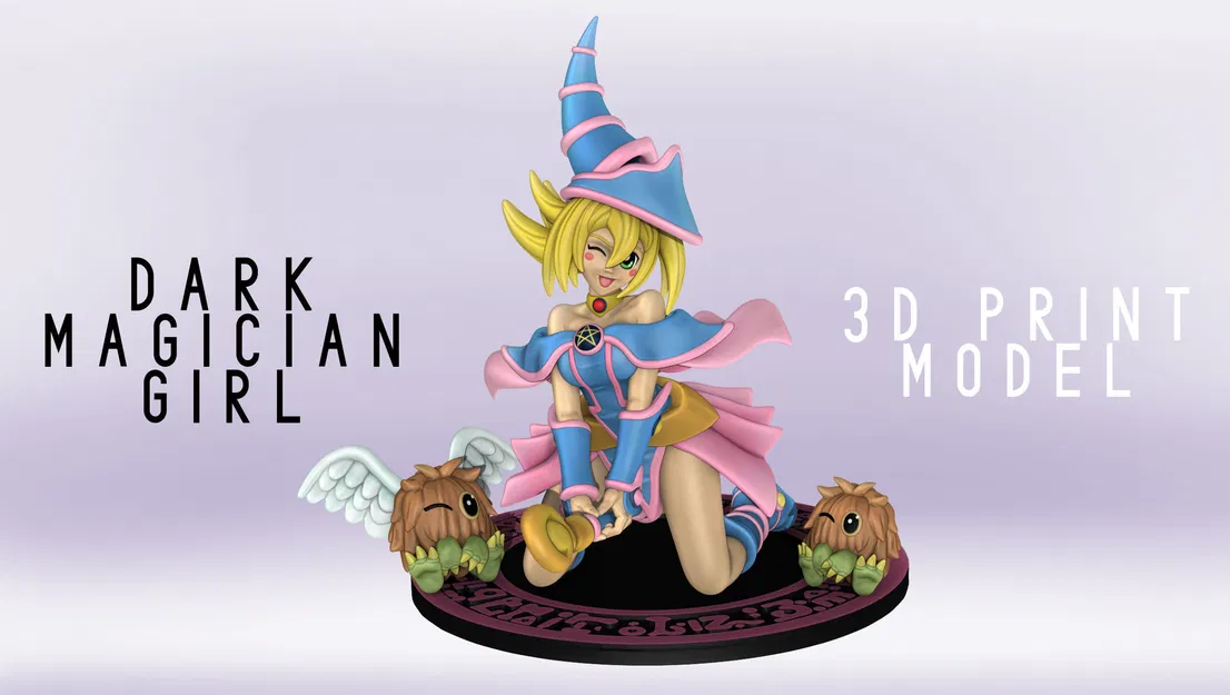 Mô hình 3D Nữ pháp sư bóng tối (Dark Magician Girl) - Yu-Gi-Oh - Image 1
