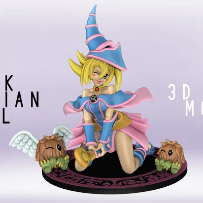 Mô hình 3D Nữ pháp sư bóng tối (Dark Magician Girl) - Yu-Gi-Oh