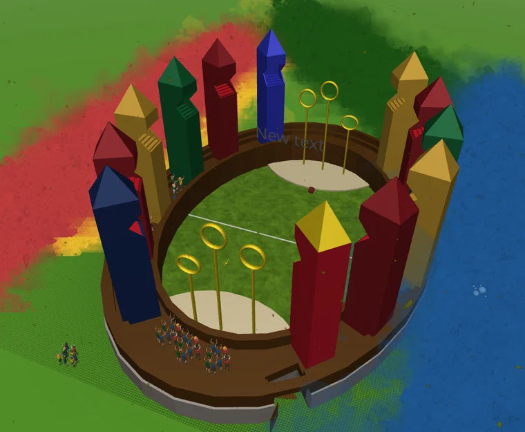 Mô hình 3D Sân Quidditch Harry Potter - Image 1