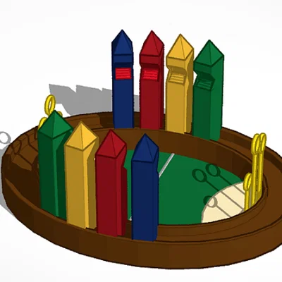 Mô hình 3D Sân Quidditch Harry Potter