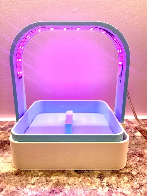 Nông Trại Rau Mầm Đặt Bàn Với Đèn Chiếu Sáng - Image 6