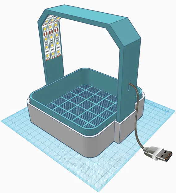 Nông Trại Rau Mầm Đặt Bàn Với Đèn Chiếu Sáng - Image 11
