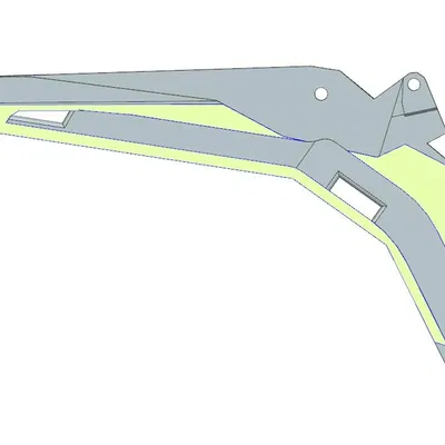 Cần Chính Máy Xúc RC Có Giấu Dây