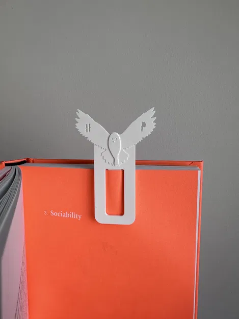 Bookmark Cú Hedwig Harry Potter In 3D - Image 3