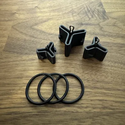 Giá đỡ lưỡi câu ba tiêu gắn trên cần câu