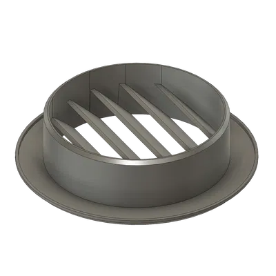 Tấm Che Lỗ Thông Gió Tròn 50mm - Viền Vát 45°